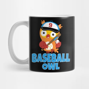 Cute baseball owl Mug